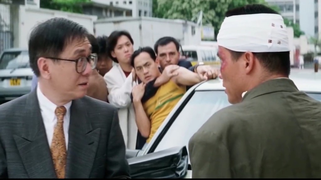 陳志輝在《新英雄本色》與黃霑有對手戲。