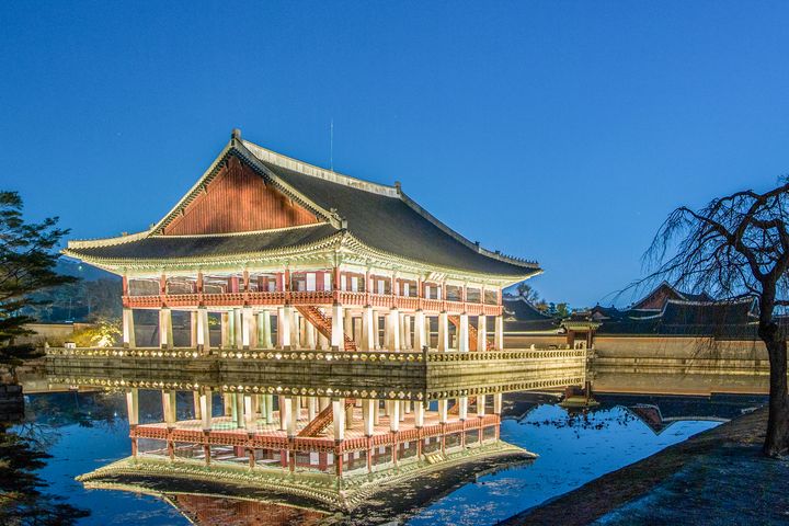 首爾景福宮是朝鮮五大宮闕中規模最大的一座。