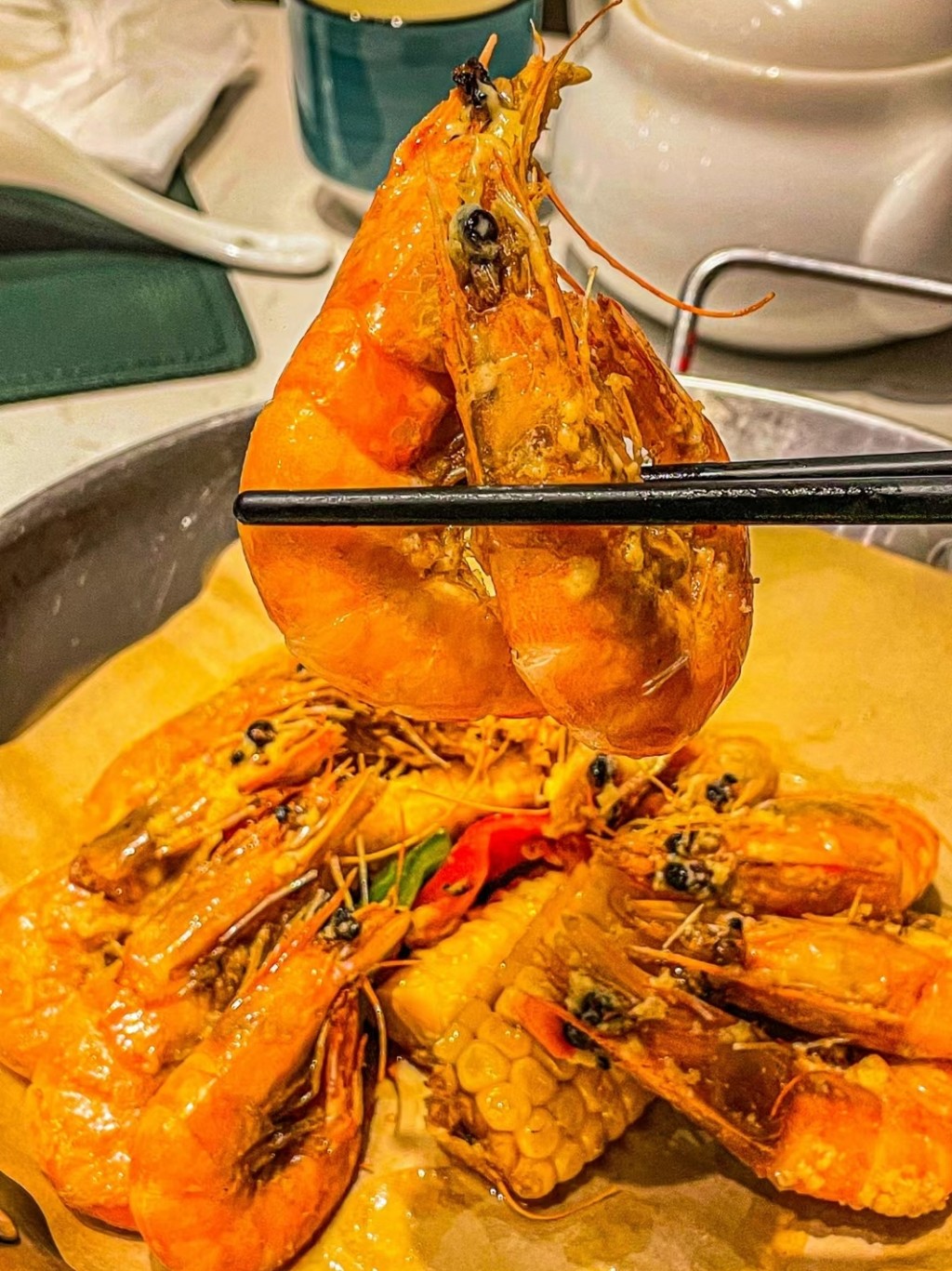 廣州打卡粵式美食2024｜廣州常來小聚的美食奶油蝦，鹹香惹味。（圖片來源：小紅書@VV人又餓了）