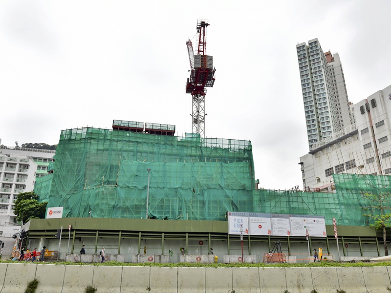 興建中的蝶翠苑。資料圖片