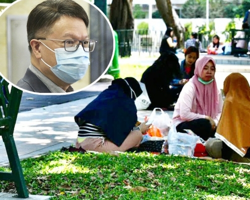 許樹昌(小圖)再提醒市民現階段不能鬆懈,應繼續保持社交距離。資料圖片