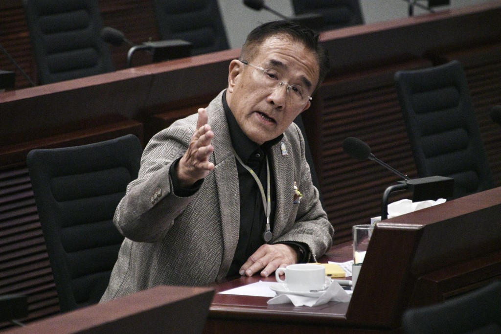 實政圓桌立法會議員田北辰。 實政圓桌立法會議員田北辰。