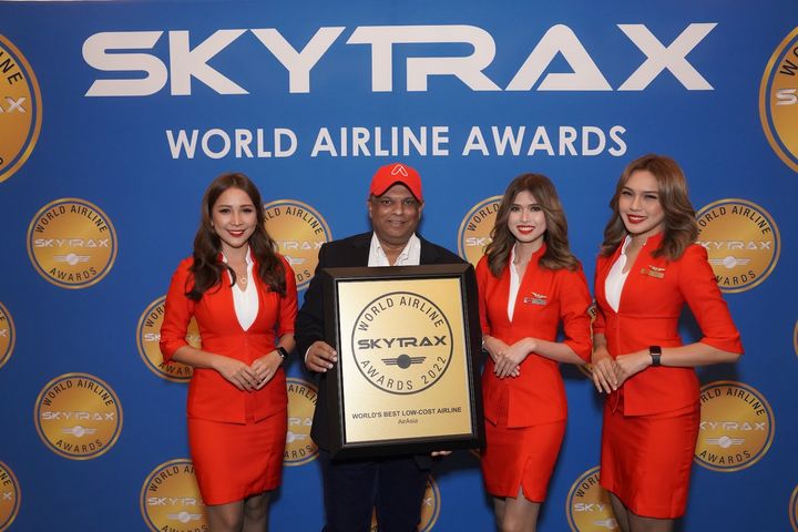 AirAsia獲得2022世界最佳低成本航空公司榮譽。