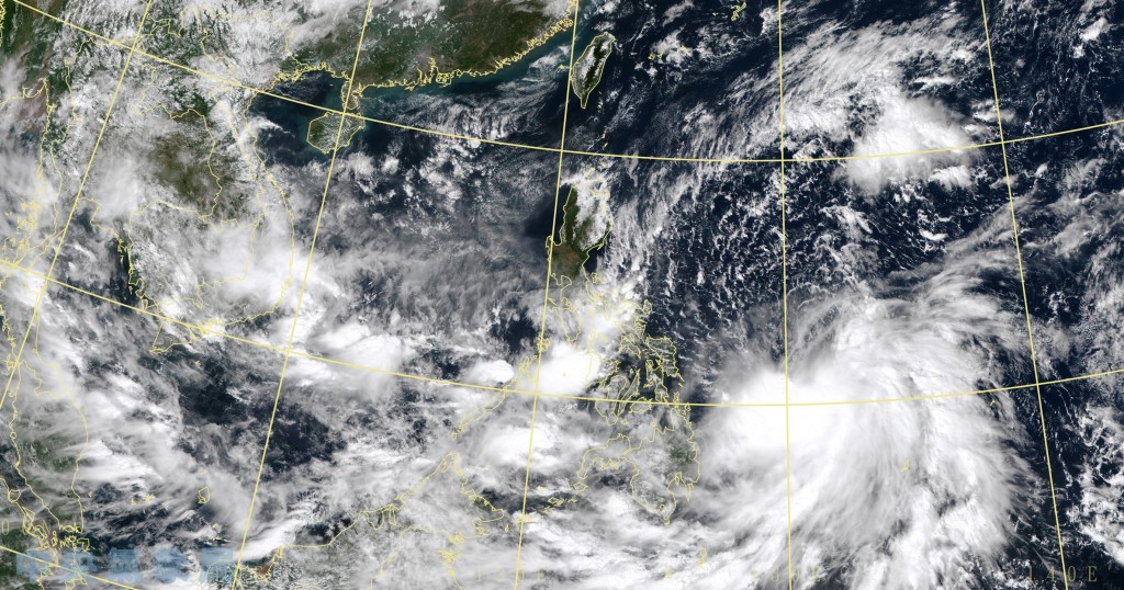 「尼格」外围环流，最快周日（30日）起影响台湾。中央气象局图片
