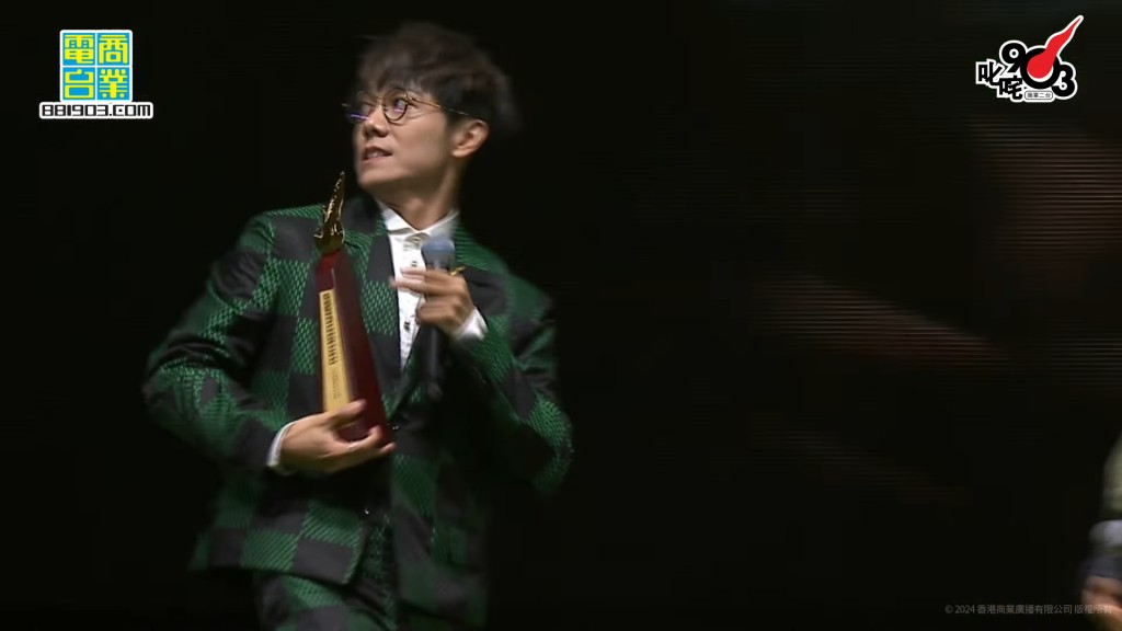 「叱咤乐坛男歌手」金奖再次由林家谦夺得。