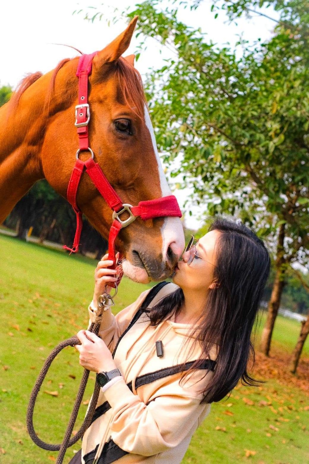 劉小慧安排「駿王」在中山安享晚年,方便她和家人探望牠。相片來源:蘇志威劉小慧Facebook 劉小慧安排「駿王」在中山安享晚年,方便她和家人探望牠。相片來源:蘇志威劉小慧Facebook