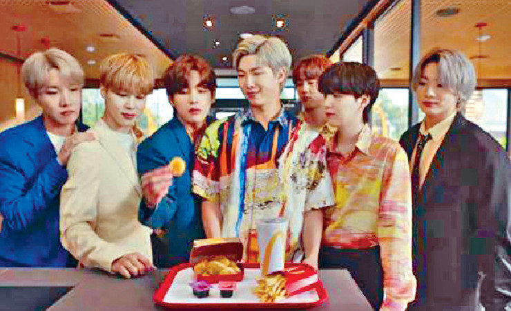 ■麥當勞同BTS合作,推出聯名套餐。