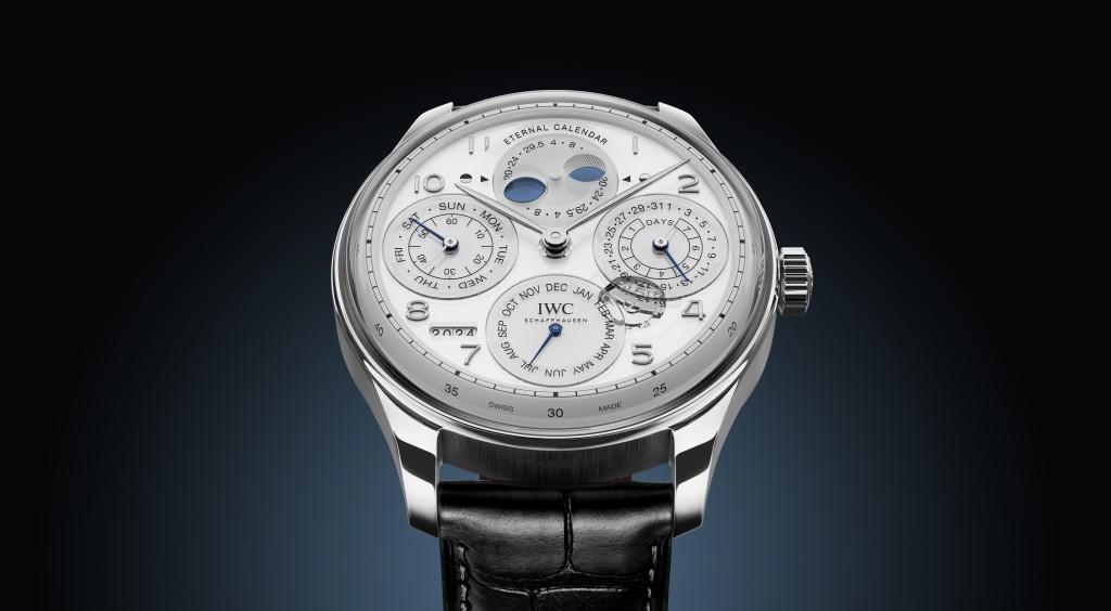 IWC Portugieser Eternal Calendar腕錶，錶殼：44.4mm鉑金/機芯：52640自動/售價：待詢。