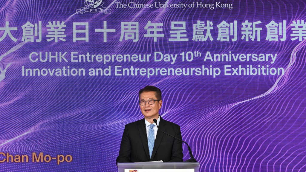 陳茂波指發展創科最重要的是人才,要有掌握前沿科技、有創意的人才。政府新聞處