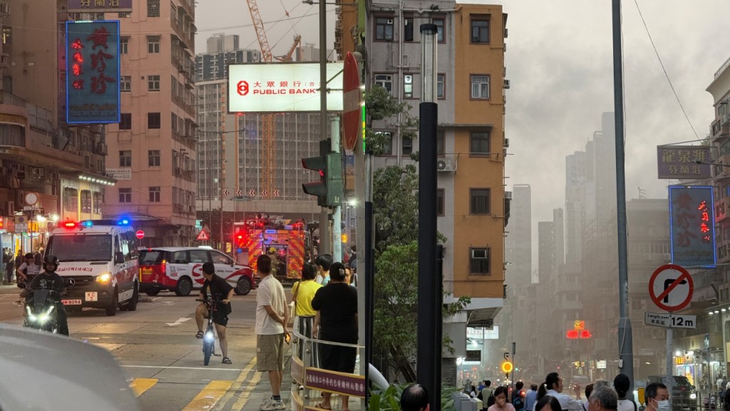 九龍城打鼓嶺道後巷冒濃煙 消防迅速救熄