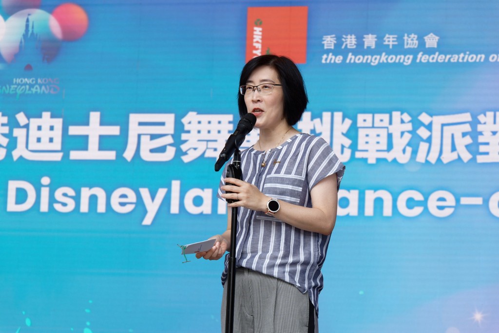 香港青年協會總幹事徐小曼希望活動能啟發年輕人,呈現舞蹈與創意的魅力。 香港青年協會總幹事徐小曼希望活動能啟發年輕人,呈現舞蹈與創意的魅力。