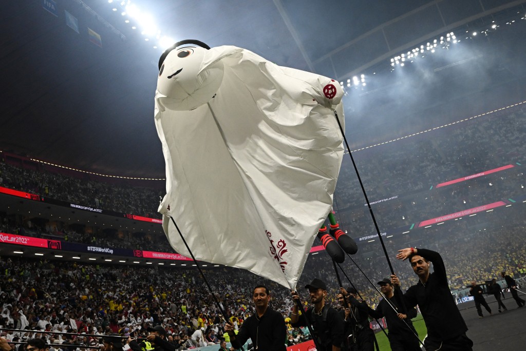 卡塔爾世界盃吉祥物。REUTERS