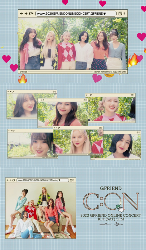 《2020 GFRIEND ONLINE CONCERT GFRIEND C:ON》門票現已公開發售。