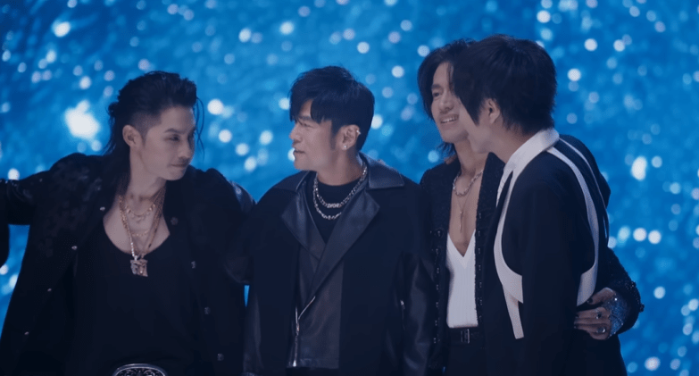 言承旭、吳建豪、周渝民、周杰倫及阿信一起出新歌。