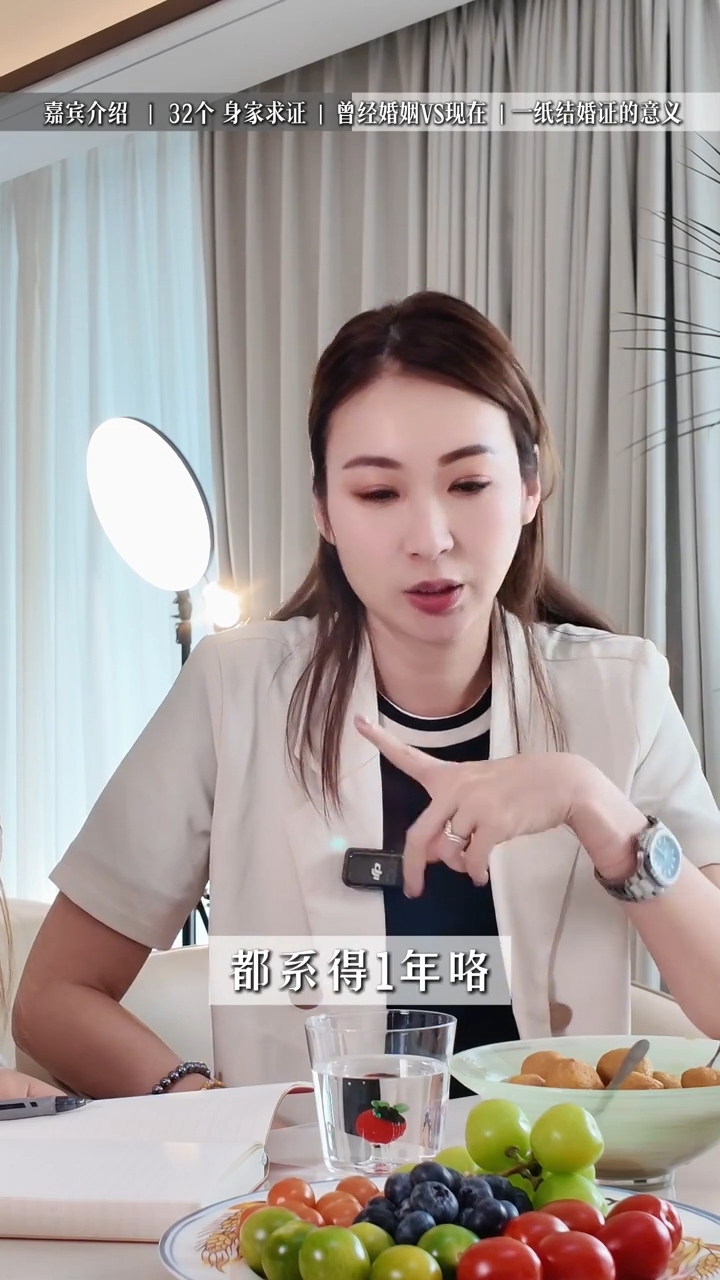 莊思敏提到與前夫婚後相處不足一年。