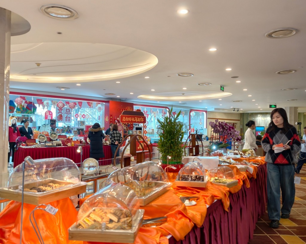 提供給記者的茶點。楊浚源攝