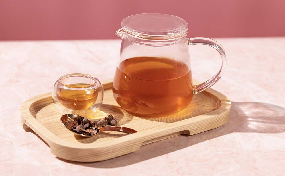 CACAO Tea $65/A，可可茶是用烘焙過後研磨的可可原豆外殼沖泡而成，入口淡雅甘香。