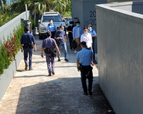 警員在場調查。蔡楚輝攝