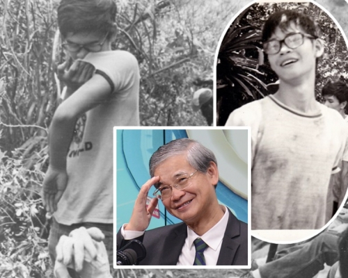 黑白照中人是45年前的羅致光。網圖