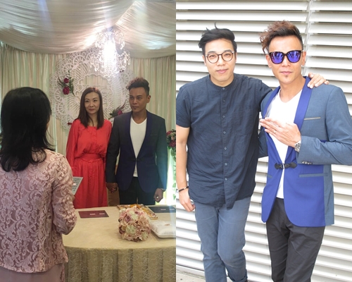 李天翔有好友鄭世豪陪同見傳媒。