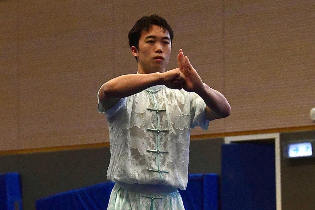 港队男子长拳代表何彦政。杨骏尧摄