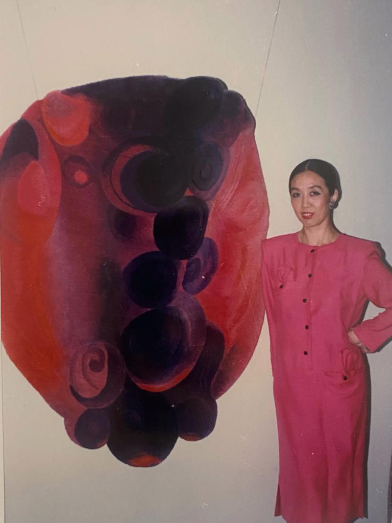 宋怀桂 1937-2006 ，北京 《蝴蝶——粉红色的构思》1983至1985年 | 羊毛 | 