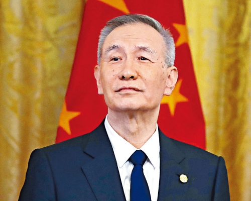 ■劉鶴（圖）與美國貿易代表戴琪舉行視像通話。