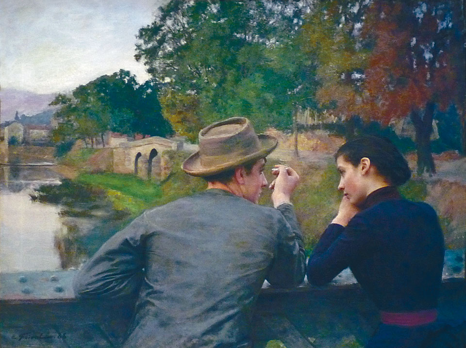 弗里昂畫作《戀人》。