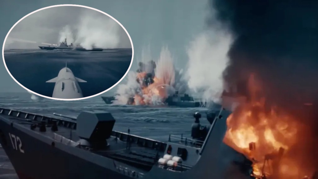 瑞典武器製造商發布導彈摧毀中國軍艦動畫。