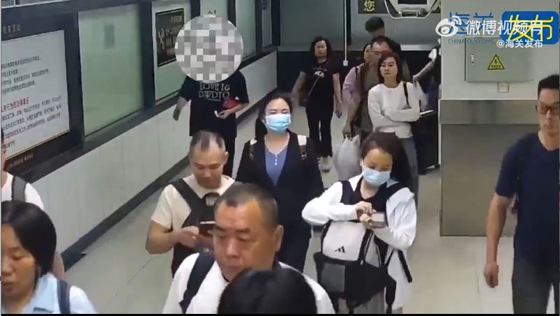 男子入境深圳神色緊張被揭走私大麻煙油。