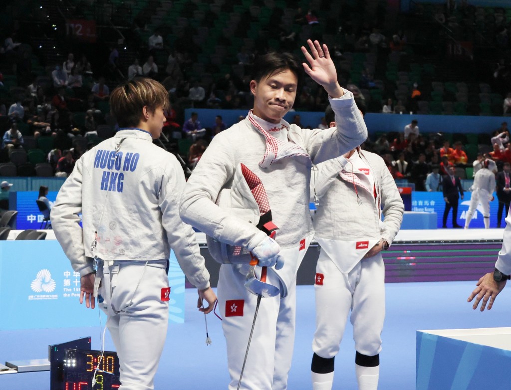 思朗未能在團體賽拿獎送別羅浩天感到失望。徐嘉華攝