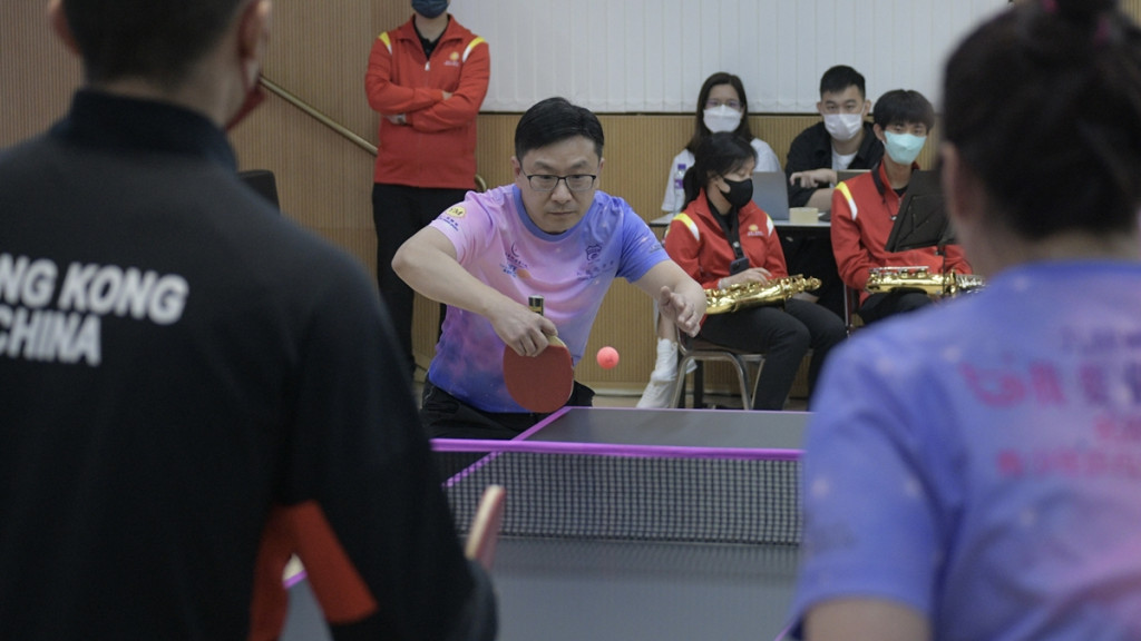 「青少年乒乓球爭霸賽 2022（香港站）」開幕禮。陳浩元攝