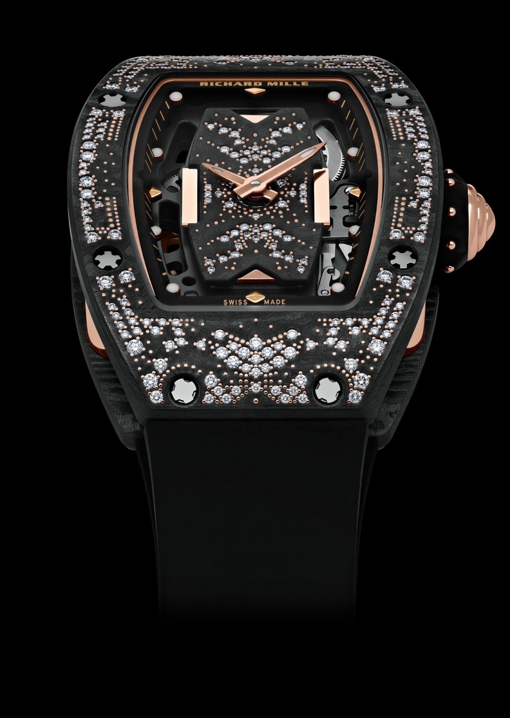 Richard Mille RM 07-01 Intergalactic Misty Night，錶殼：31.4×45.66mm碳纖維TPT/ 機芯：CRMA2自動/ 售價：待詢。