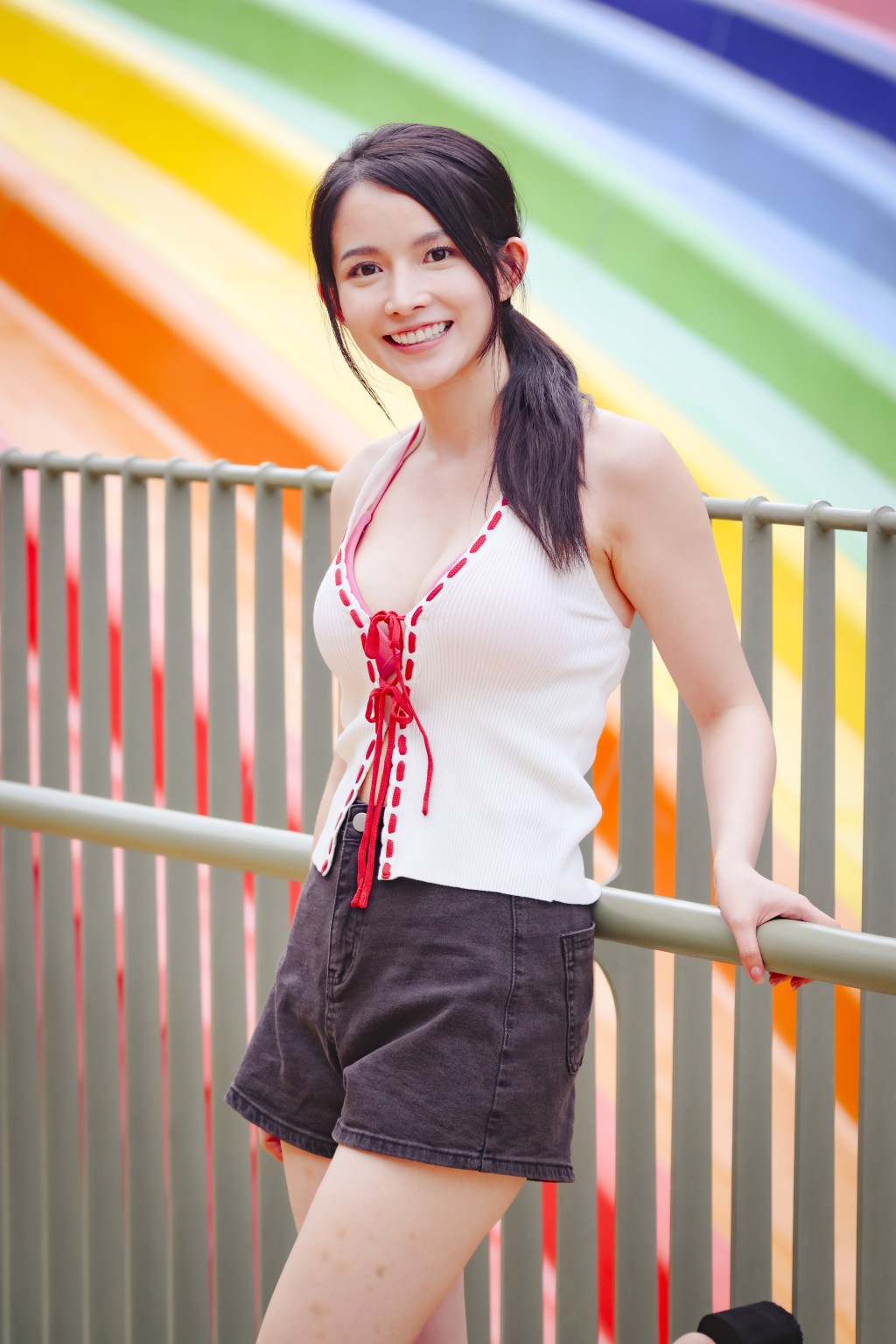 陳若思（Amber）的泳裝造型。