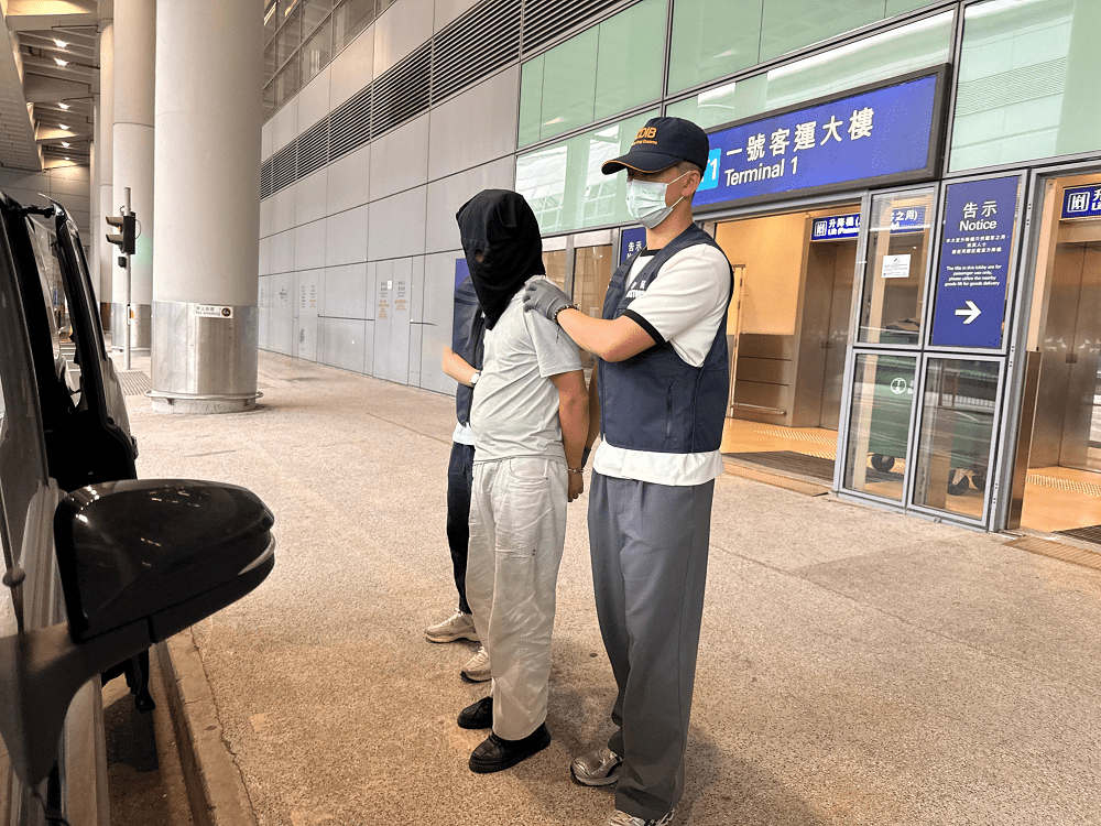 涉案的被捕人士。