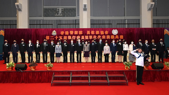警察隊員佐級協會周三舉行第25屆執行委員暨單位代表就職典禮。