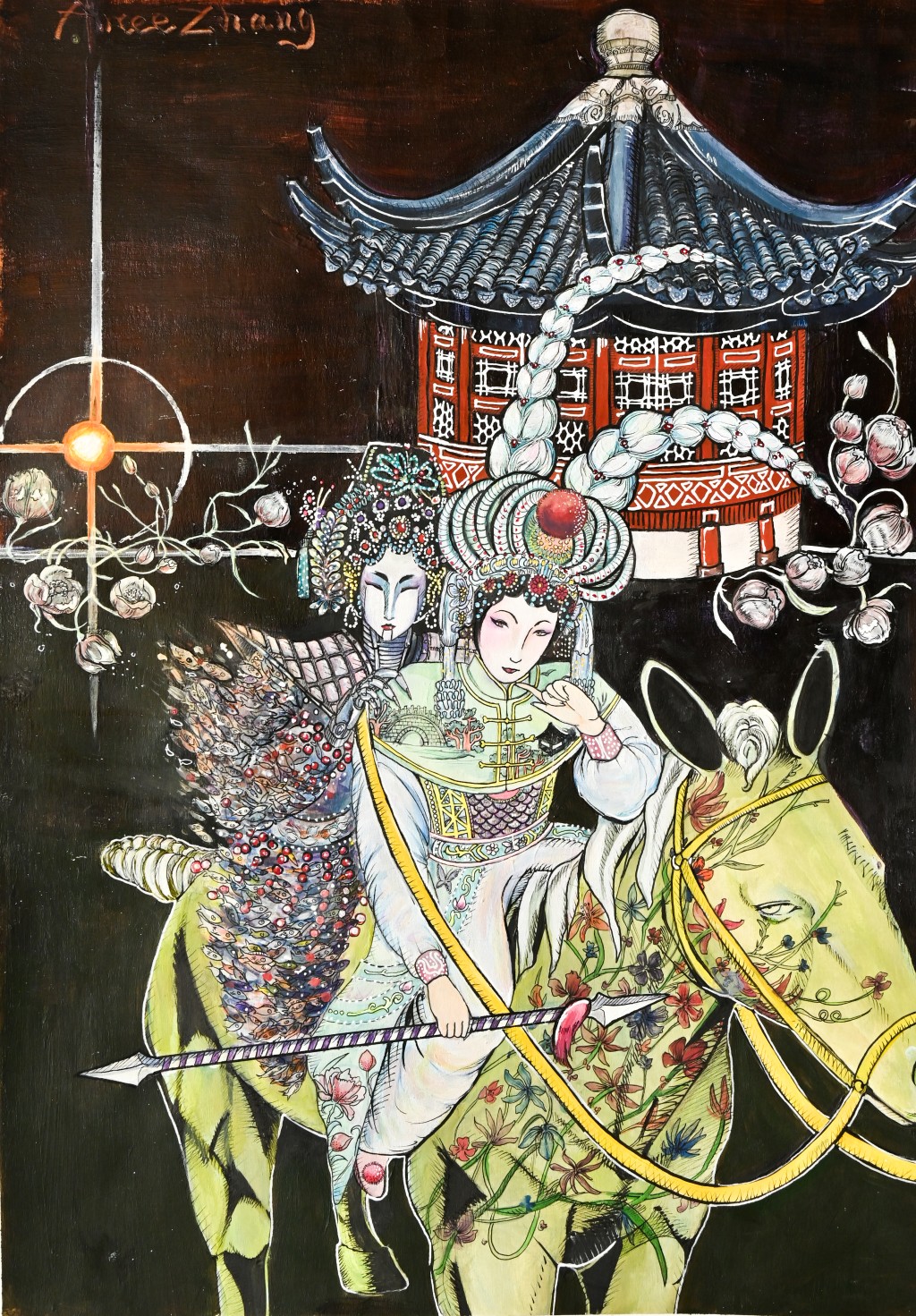 作品名稱︰《聲聲慢．銅台粉墨》。