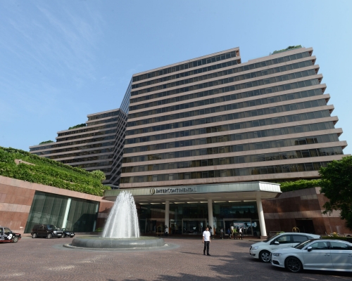 香港洲際酒店將於本月20日進行裝修,於2022年以香港麗晶酒店名字重新開業。 資料圖片
