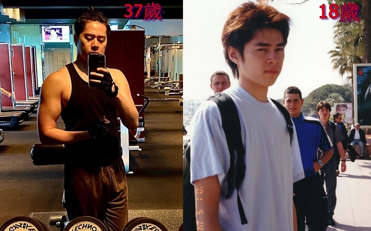 37岁嘅天佑同18岁嘅天佑。