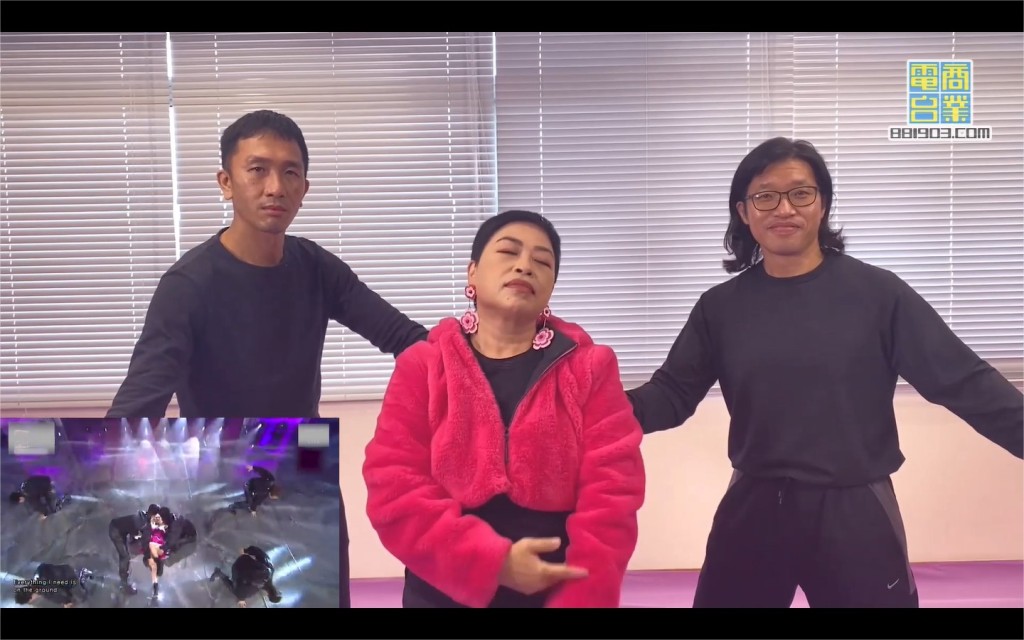 搵咗阮子健(左)及German充當伴舞傾力演出。