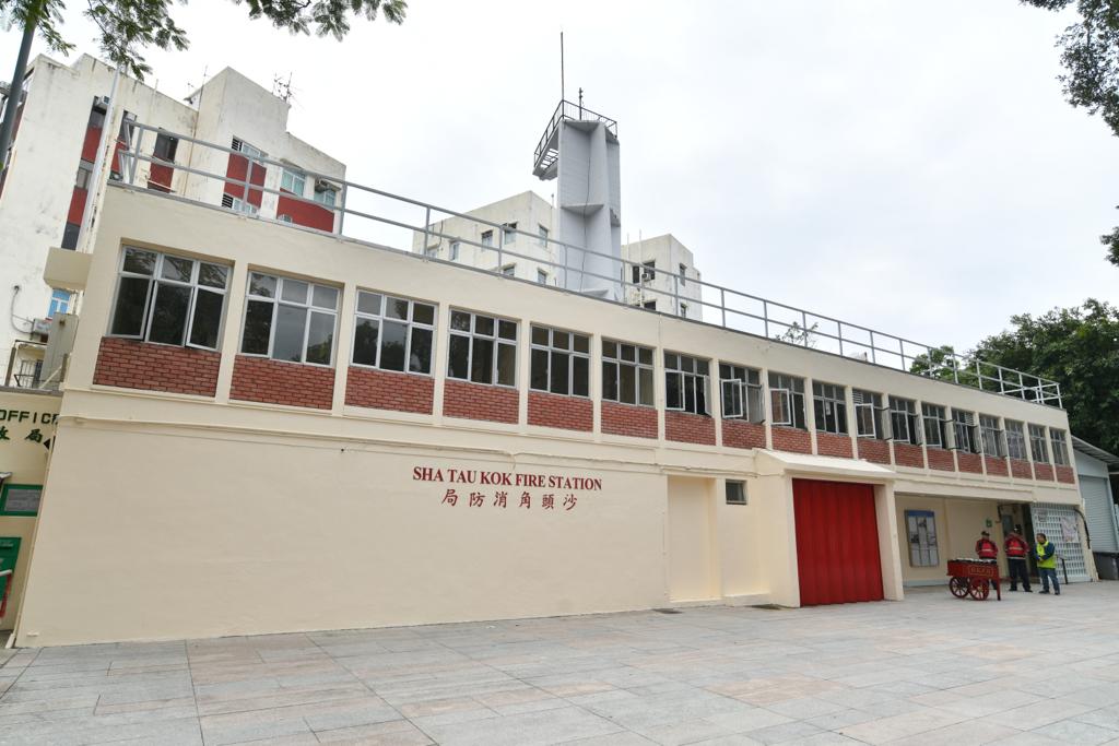 沙头角消防局亦是打卡点之一。卢江球摄
