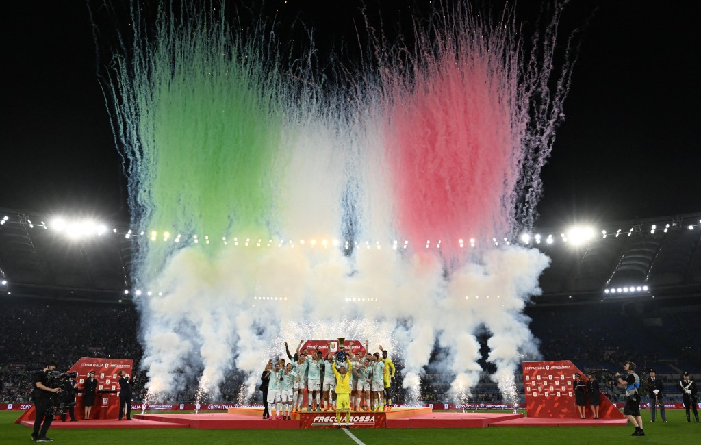 国际米兰捧走今届意大利杯冠军，成功卫冕。Reuters