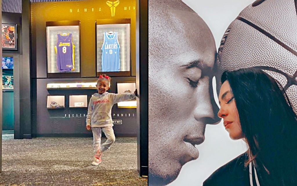 篮球名人堂为高比设立展览，云妮莎及其小女儿亦到场怀缅一番。