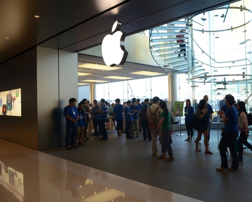 中環Apple Store。資料圖片