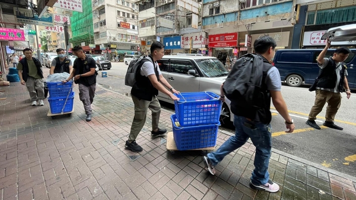 警方新界南總區進行反非法收債行動。