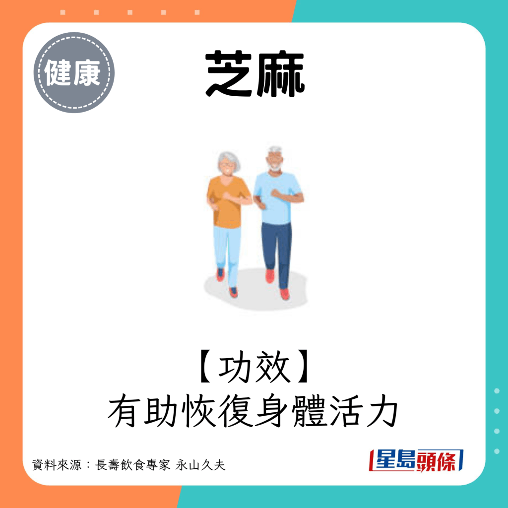 功效：有助恢复身体活力。