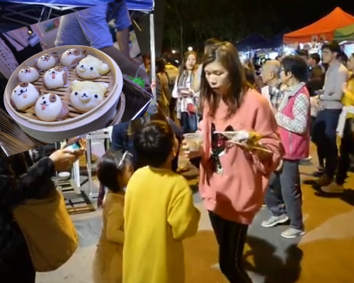 年三十晚墟市有一家大細開餐。