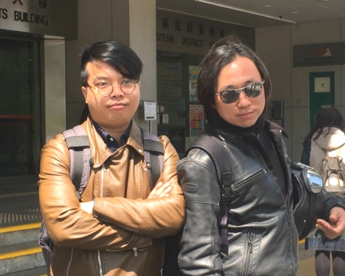 聶拜一(右)及容嘉暉（左）。資料圖片