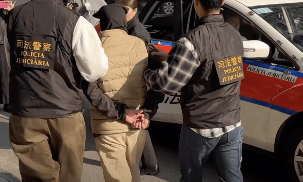 王男在澳门被捕。澳门司法警察局fb 王男在澳门被捕。澳门司法警察局fb