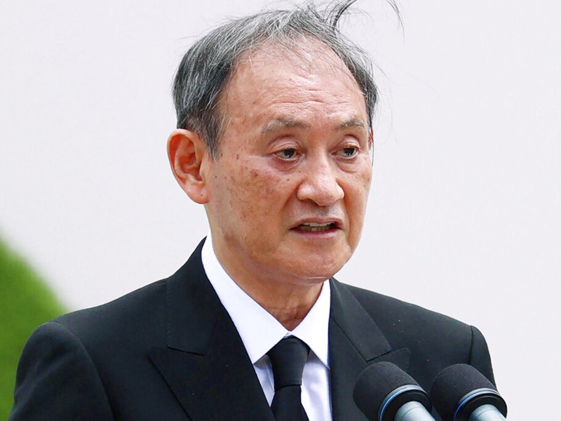 首相菅義偉。AP圖片